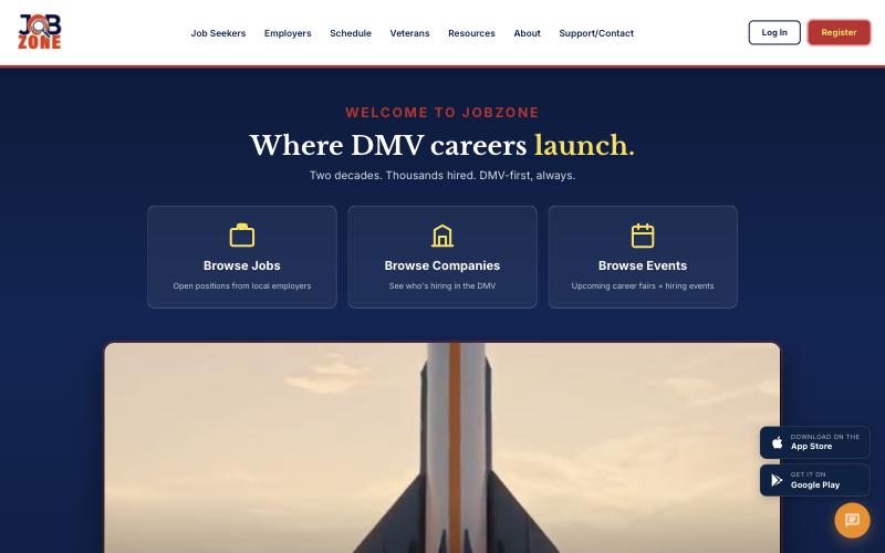 JobZone homepage
